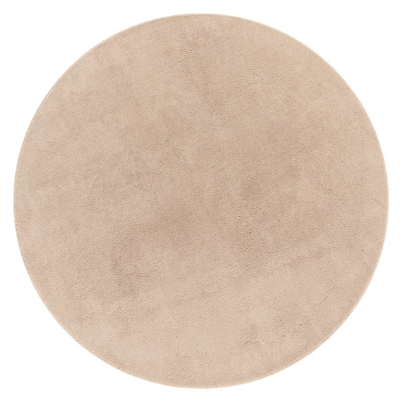 Tapis ras du sol CADIZ 630 Beige Rond Paco Home