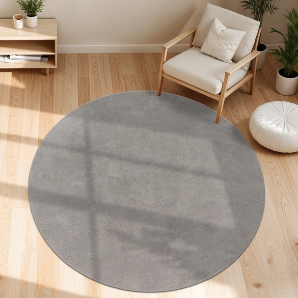 Tapis rasant CADIZ 630 Gris Rond Paco Home