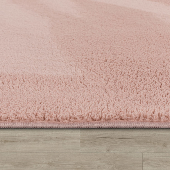 Tapis ras du sol CADIZ 630 Rose Rectangulaire Paco Home