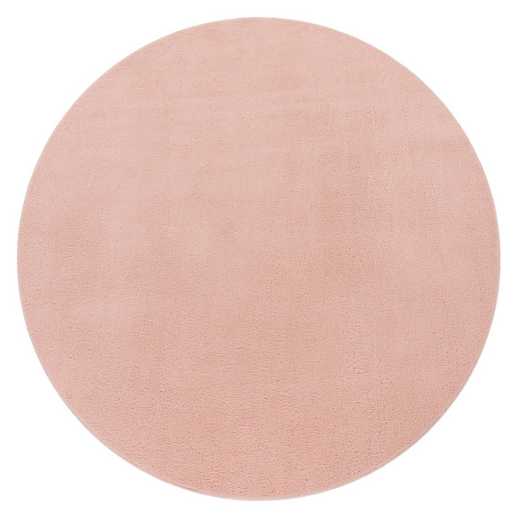 Tapis ras du sol CADIZ 630 Rose Rond Paco Home
