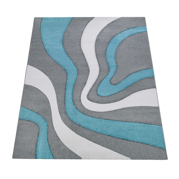 Tapis DIAMOND 760 Turquoise Rectangulaire Paco Home