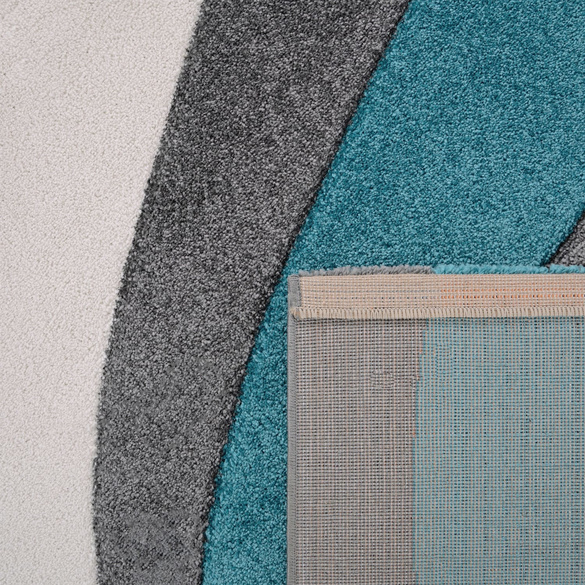 Tapis DIAMOND 760 Turquoise Rectangulaire Paco Home