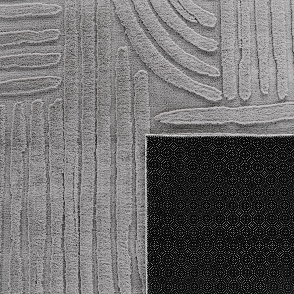 Tapis LELYSTAD 527 Gris Rectangulaire Paco Home