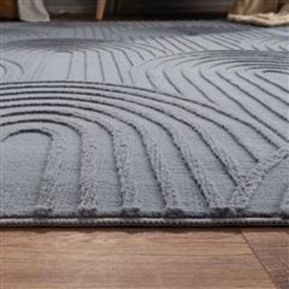 Tapis LELYSTAD 524 Anthracite Rectangulaire Paco Home