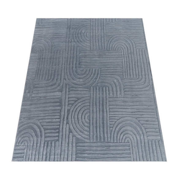 Tapis LELYSTAD 527 Anthracite Rectangulaire Paco Home