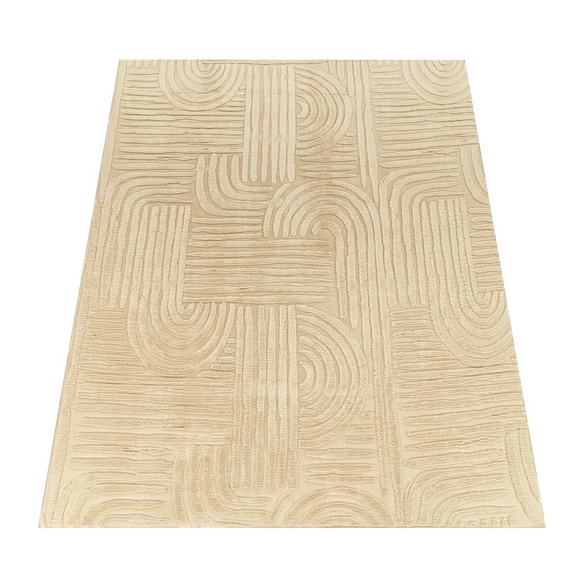 Tapis LELYSTAD 527 Beige Rectangulaire Paco Home
