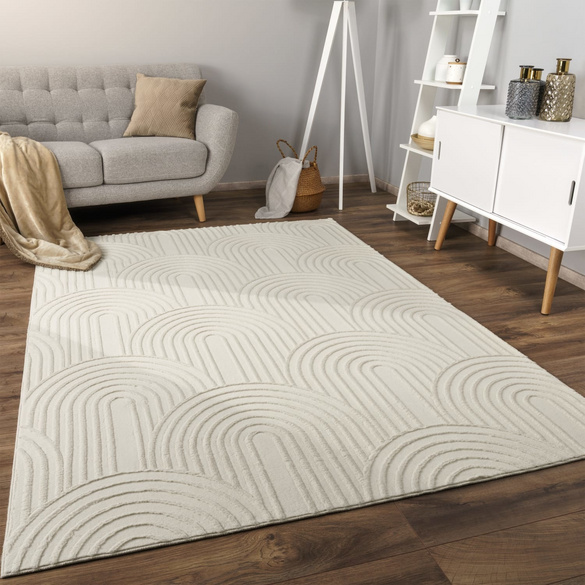 Tapis LELYSTAD 524 Crème Rectangulaire Paco Home