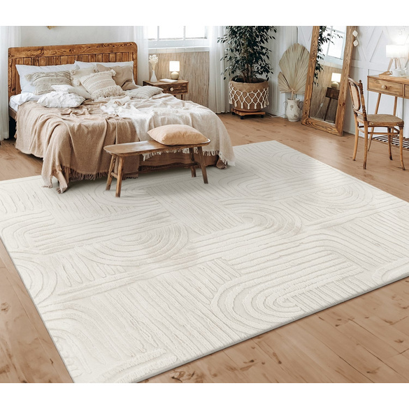 Tapis LELYSTAD 527 Crème Rectangulaire Paco Home