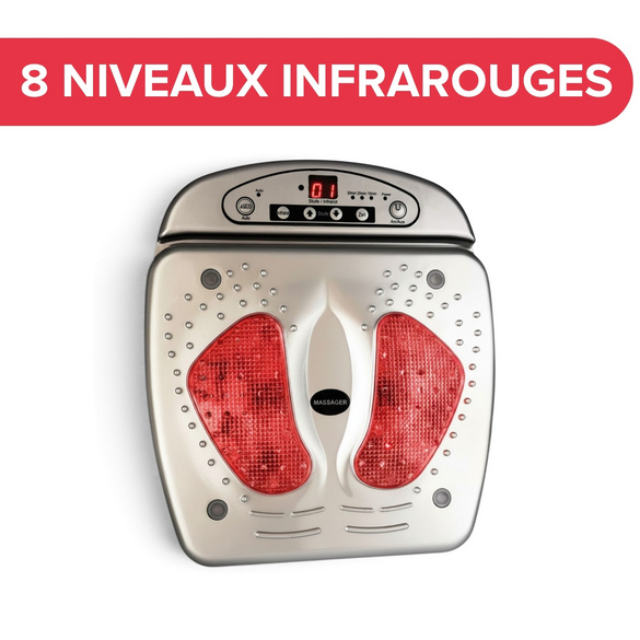 Appareil de massage des pieds et d'acupression à infrarouge