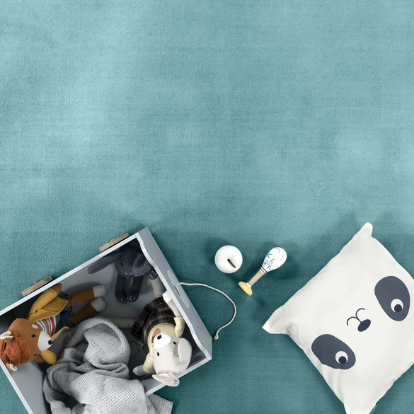 Tapis ras du sol TATAMI 475 Bleu Rectangulaire Paco Home