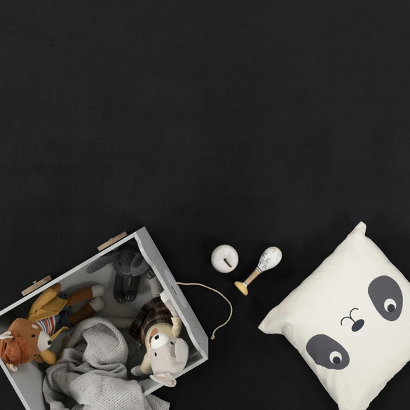 Tapis ras TATAMI 475 Noir Rectangulaire Paco Home