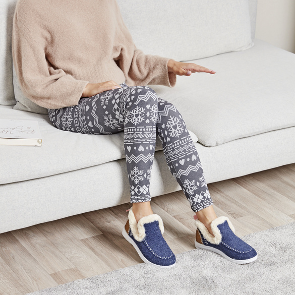 Leggings « Lama » gris et blanc