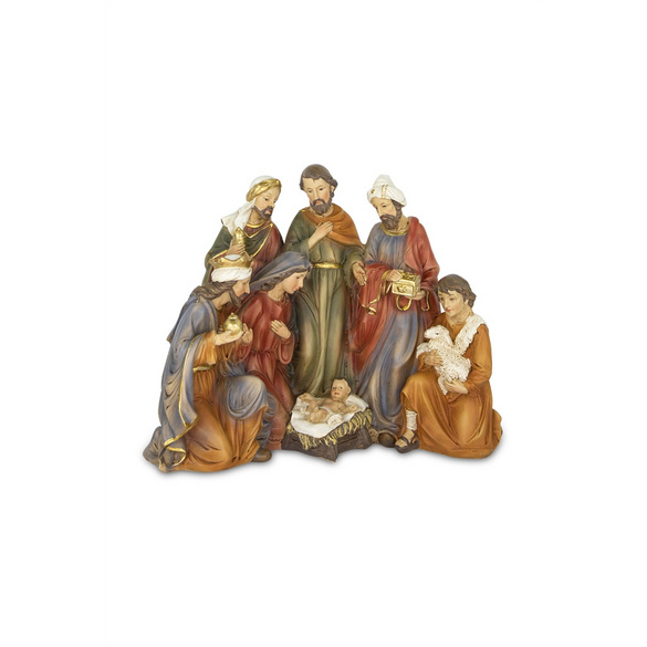 Crèche de Noël - Bloc de crèche en résine poly