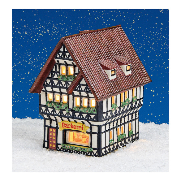 Boulangerie « Maison de lumière en porcelaine »