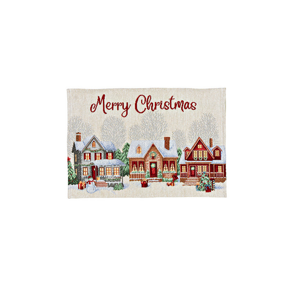 Set de table avec motif de maisons « Merry Christmas » Wurm