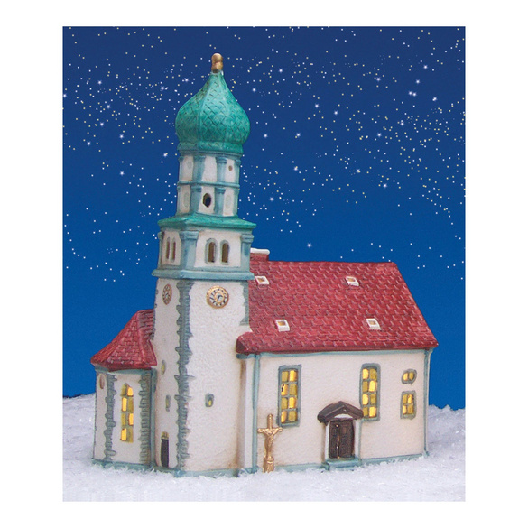 Église « Lichthaus » de Wasserburg, au bord du lac de Constance, en porcelaine