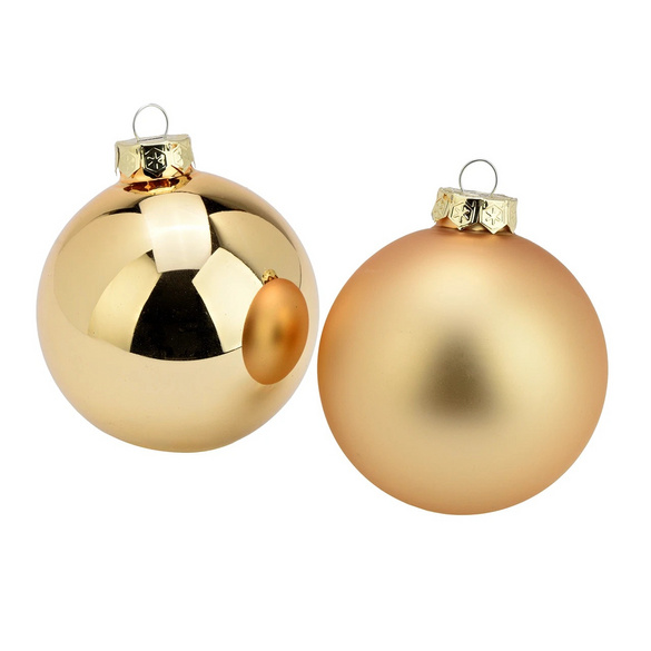 Boules de Noël dorées, lot de 6 – Wurm