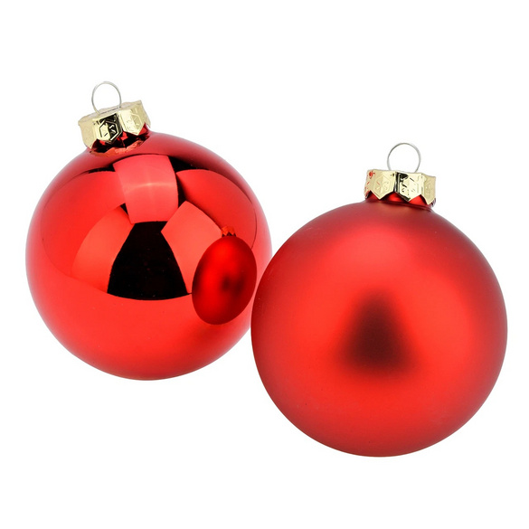 Boules de Noël rouges, lot de 6 – Wurm