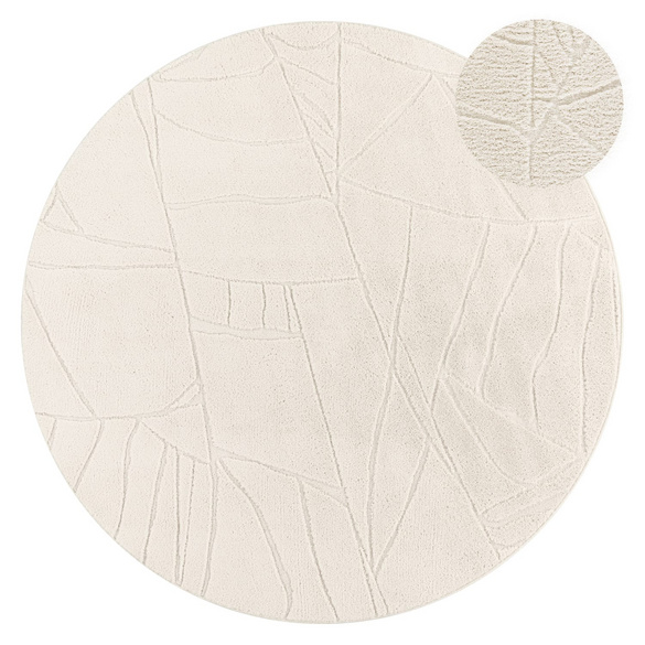 Tapis Paco Home TOKIO 474 Crème Rond