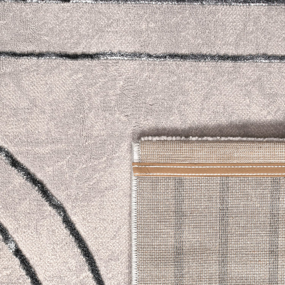 Tapis à poils courts Tuana 215 Gris Paco Home
