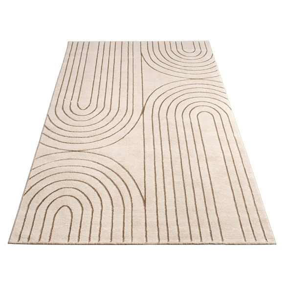 Tapis à poils courts Tuana 215 Crème Paco Home