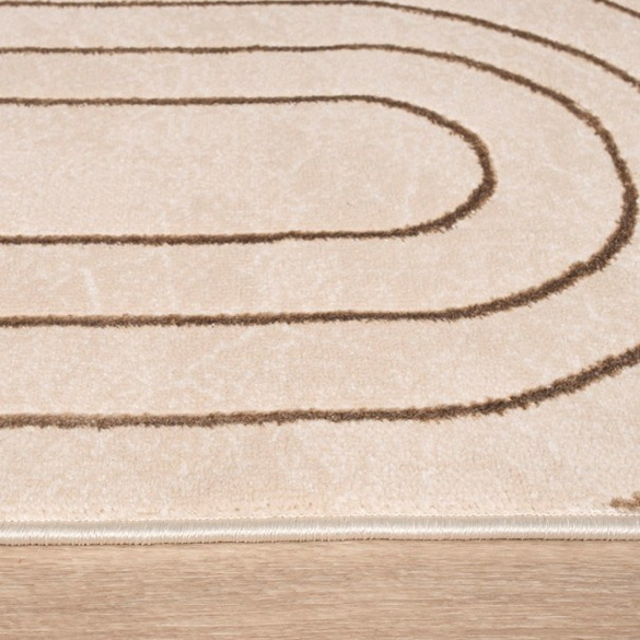 Tapis à poils courts Tuana 215 Crème Paco Home