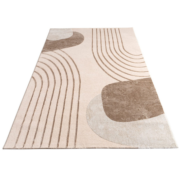 Tapis à poils courts Tuana 216 Beige Paco Home