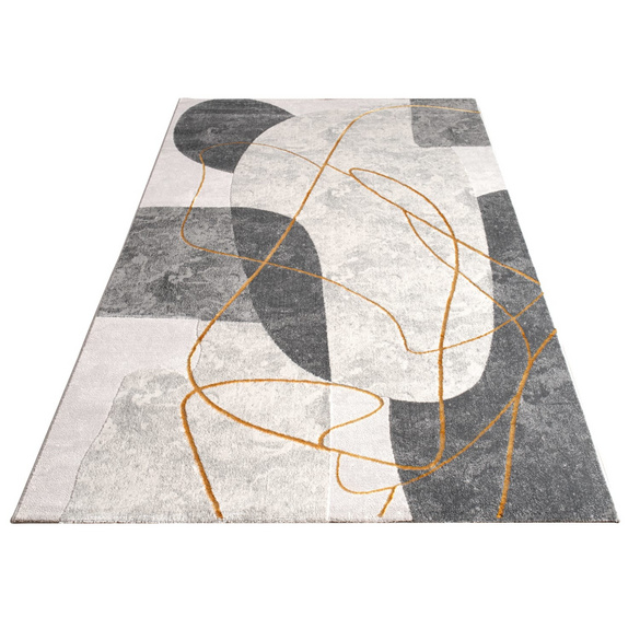 Tapis à poils courts Tuana 217 Gris Paco Home