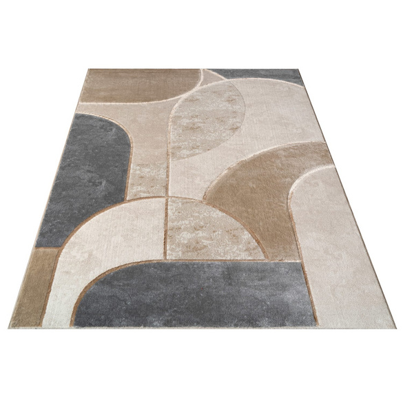 Tapis à poils courts Tuana 220 Gris Paco Home