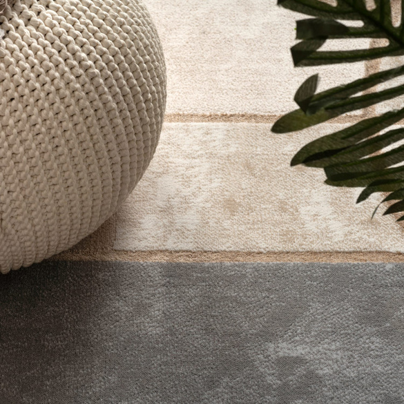 Tapis à poils courts Tuana 220 Gris Paco Home