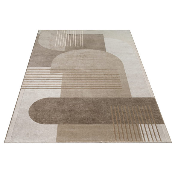 Tapis à poils courts Tuana 221 Beige Paco Home