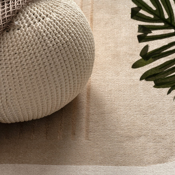 Tapis à poils courts Tuana 221 Beige Paco Home