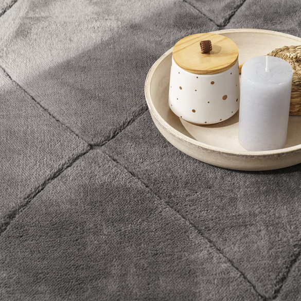 Tapis à poils courts Utrecht 641 Anthracite Paco Home