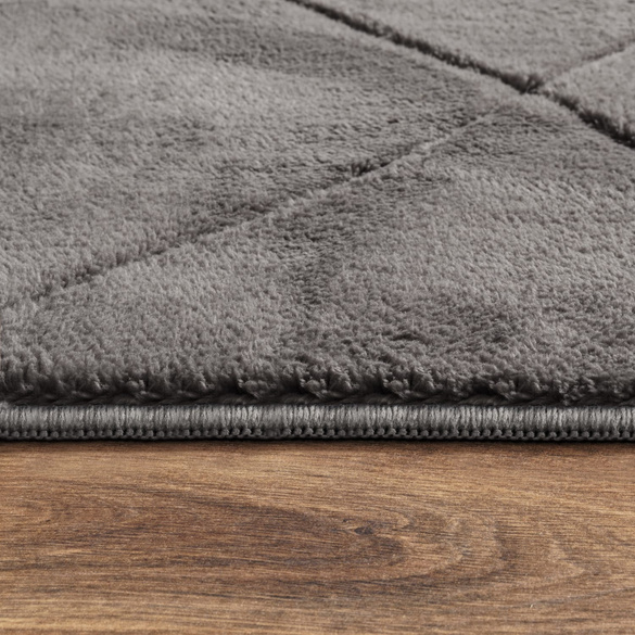 Tapis à poils courts Utrecht 641 Anthracite Paco Home