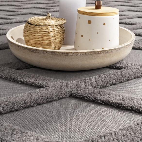 Tapis à poils courts Utrecht 642 Anthracite Paco Home