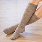 Lot de 2 paires de mi-bas confort, beige + marron