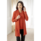 Gilet avec strass, rouge Amélie di Santi