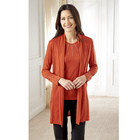 Gilet avec strass, rouge Amélie di Santi