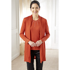 Gilet avec strass, rouge Amélie di Santi
