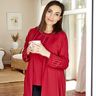 Gilet avec strass, rouge Amélie di Santi