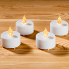 Lot de 4 bougies chauffe-plats à piles