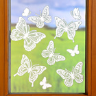 Décoration de fenêtre Papillons dentelle