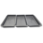 Set à paner gris, 3 pièces