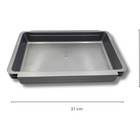 Set à paner gris, 3 pièces