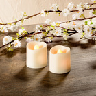 Lot de 2 bougies à LED