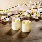 Lot de 2 bougies à LED
