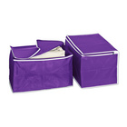2 boîtes de rangement, violet