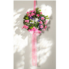 Couronne avec nœud rose