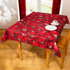 Nappe Poinsettia rouge, 130x160 cm