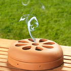 Diffuseur en terre cuite pour spirale à insectes, 2 pièces